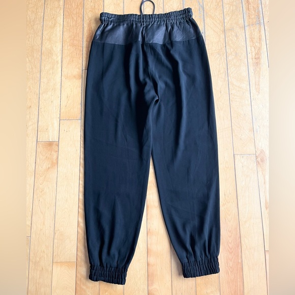 Rag & Bone Leather Lamb skin Luxury Black Jogger Style Pants Size Medium - Picture 6 of 6